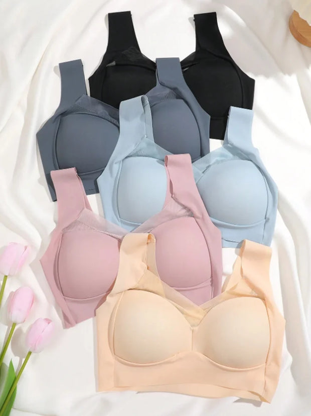 3Pcs Lace women Sport Bras Plus Size