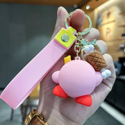 Kawaii Star Kirby Food 3D Doll Keychain