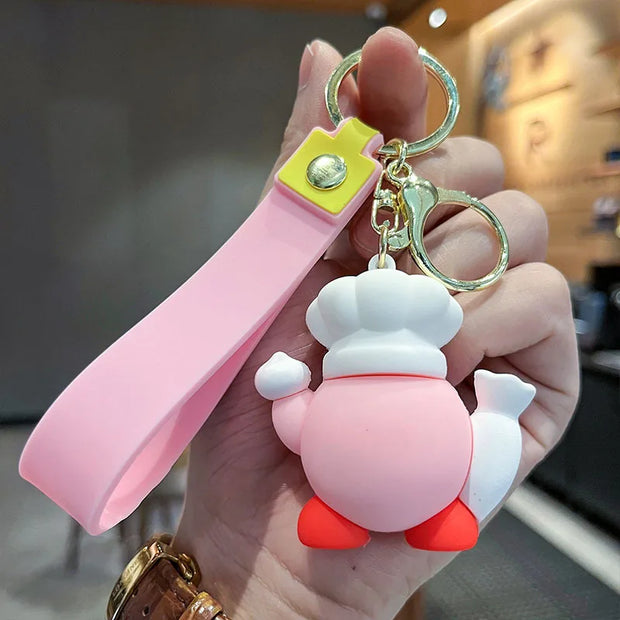 Kawaii Star Kirby Food 3D Doll Keychain