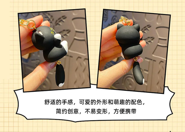 Soft Hairball Cat & Dog Keychain Accessory