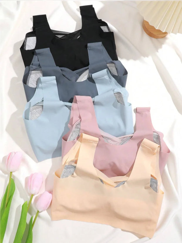 3Pcs Lace women Sport Bras Plus Size