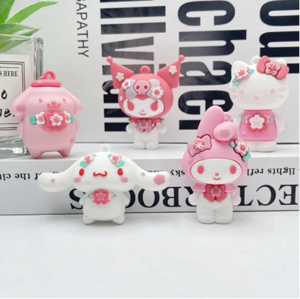 Cartoon Sakura Hello Kitty Keychain